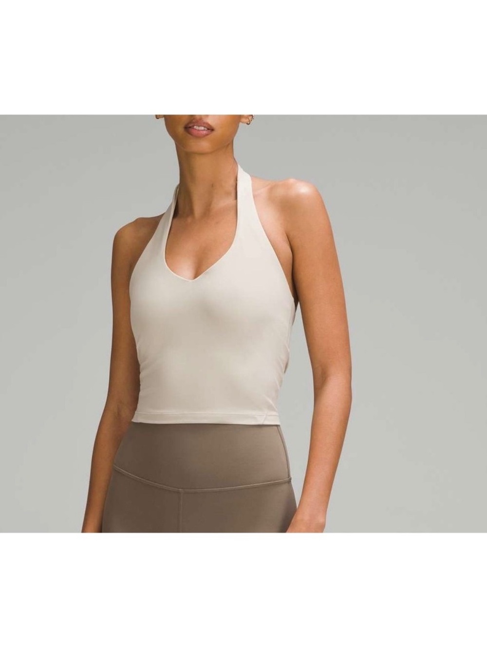 Lulu lemon align halter top color bone